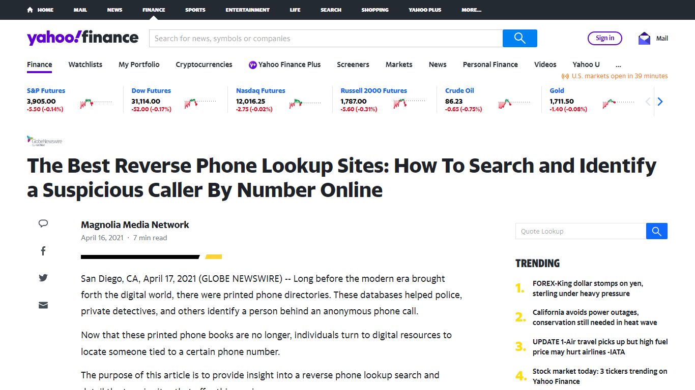 The Best Reverse Phone Lookup Sites: How To Search and ... - Yahoo!